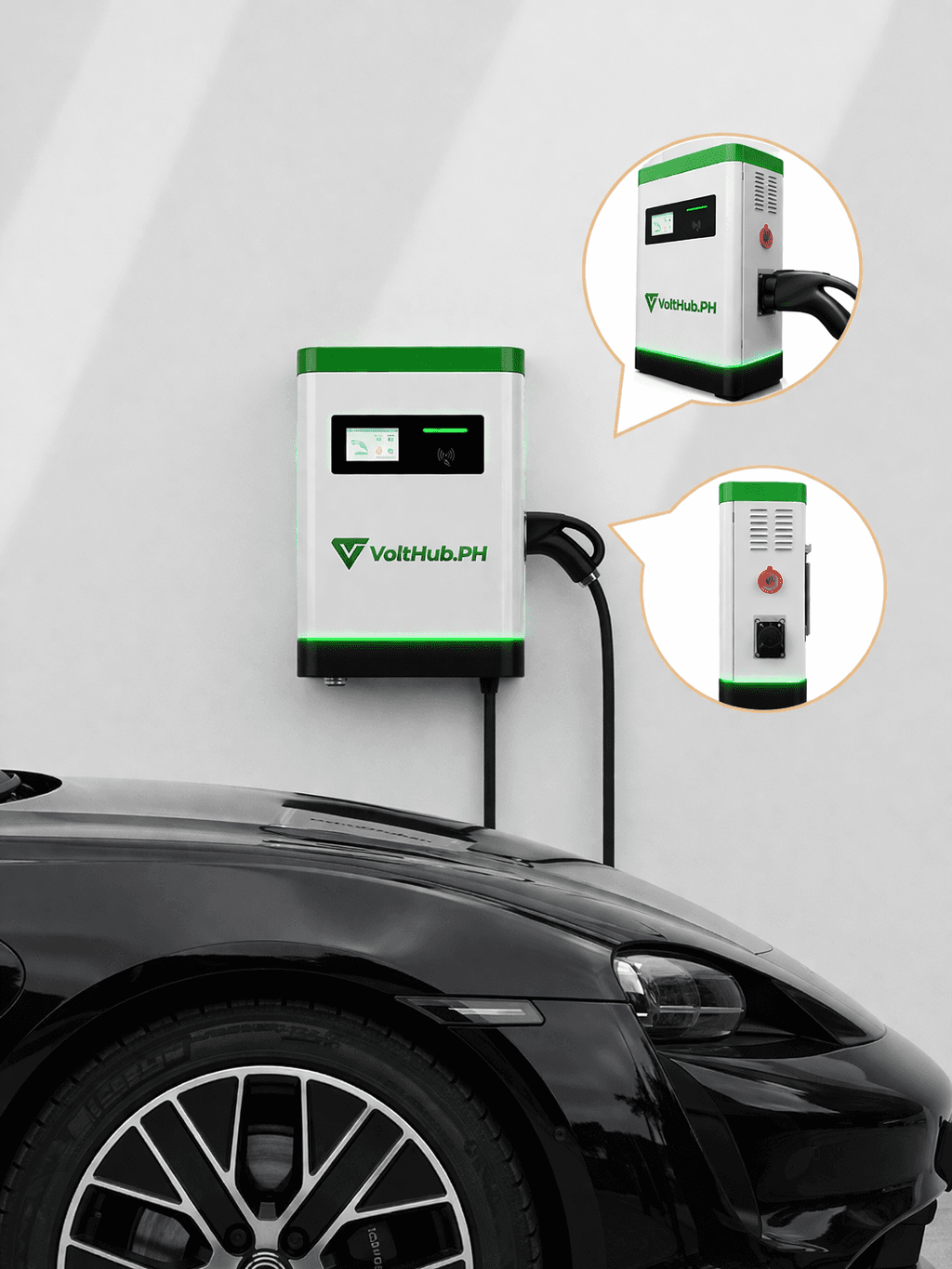 DC Wall Charger Curved Design - View 3