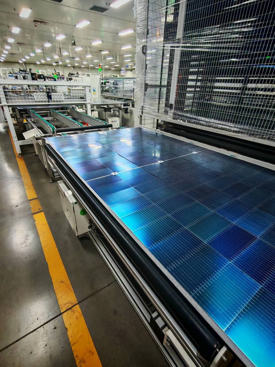 Solar panels workshop installation