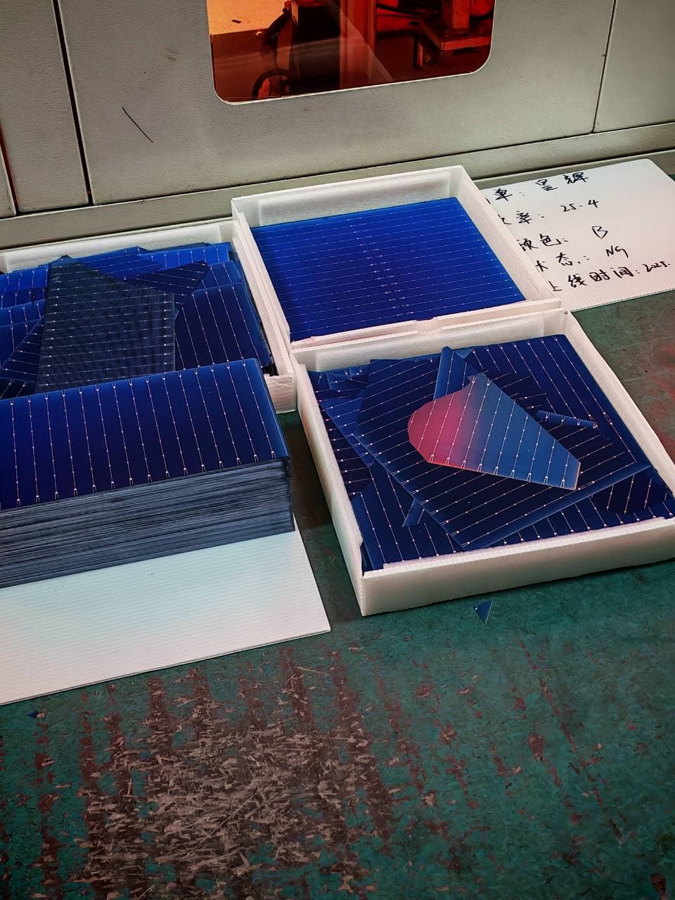 Solar panels ready for installation